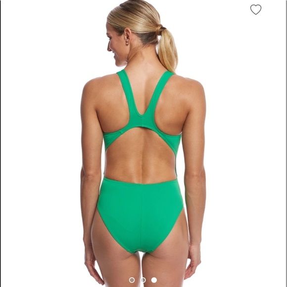 Women's Solid Comp Back One Piece Swimsuit - Picture 3 of 3